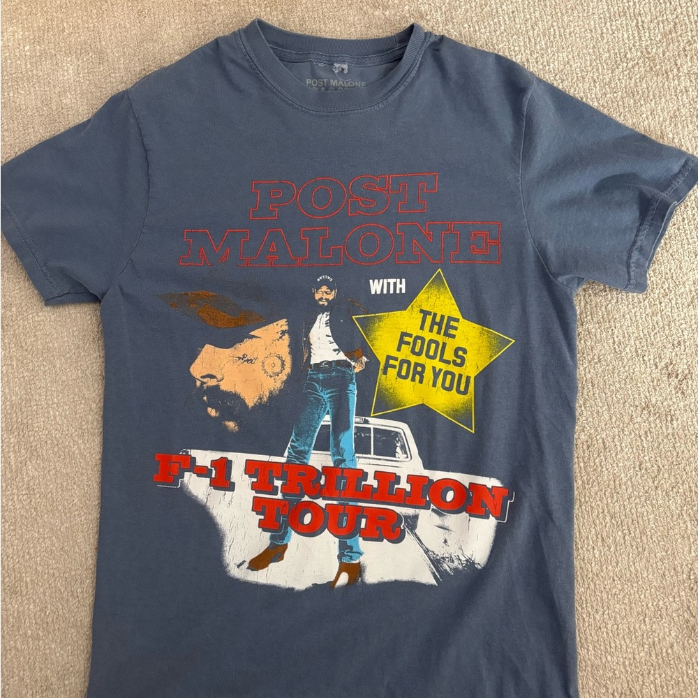 Post Malone Kids Graphic T-Shirt - Blue